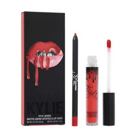 Kylie Lip Kit Matte Liquid Lipstick & Lip Liner - Boss